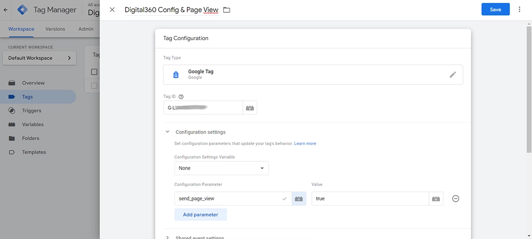 Google Tag Manager Send Page View