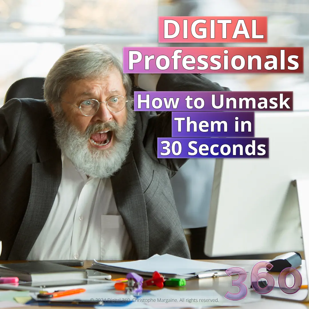 how to unmask digital charlatans, pic of a pro